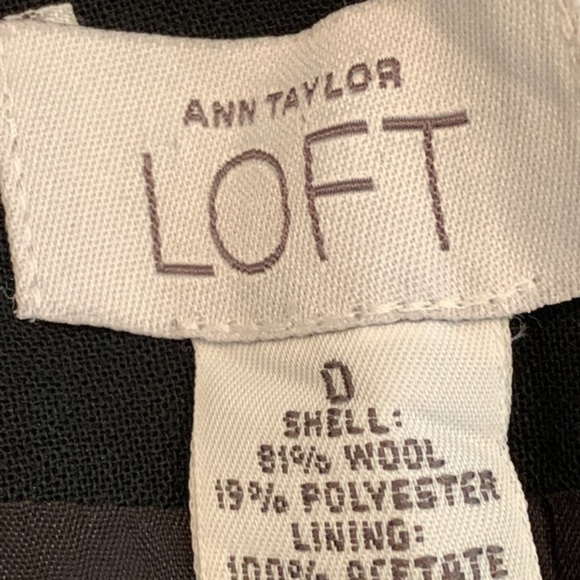 Loft Wool Blend A Line Skirt With Embroidered Floral Detail - Picture 9 of 9